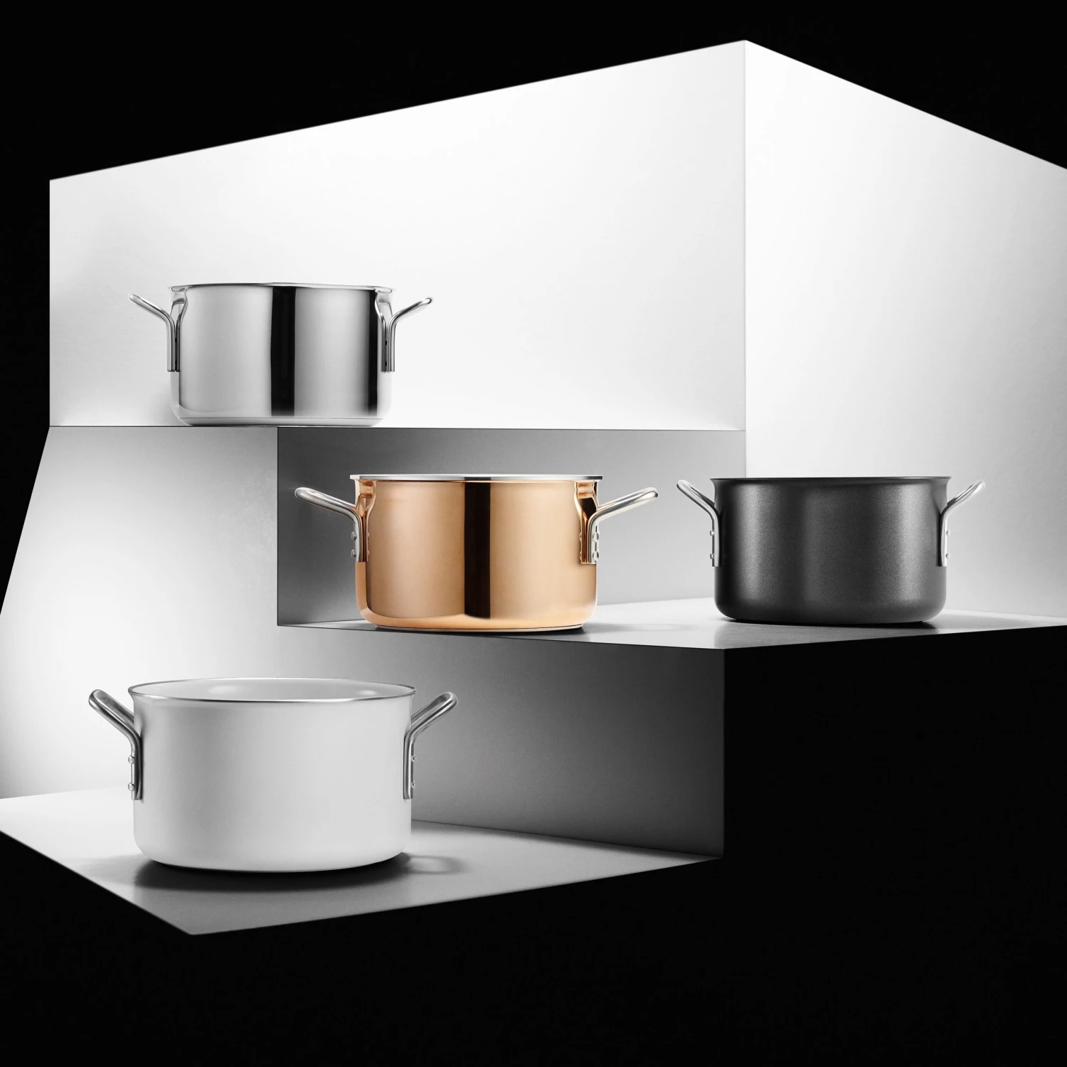 Eva Solo Eva Trio White Line Steelpannen 4 Eva Solo Eva Trio White Line Steelpannen - Afbeelding 2