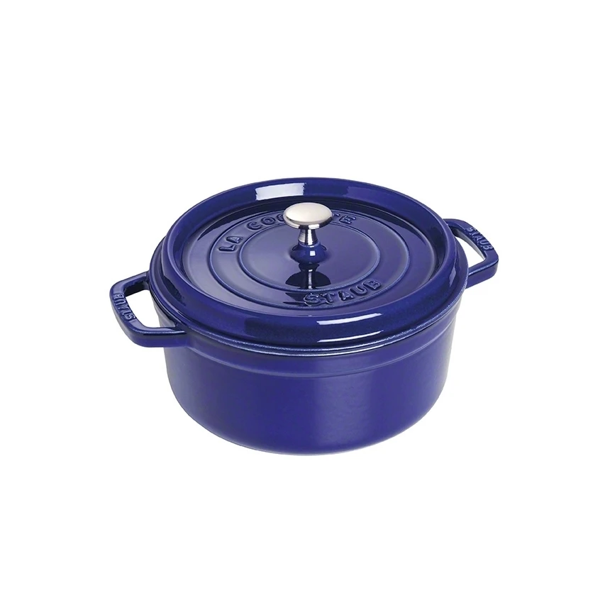 Staub Ronde Gietijzeren Pan, Drie Lagen Emaille 3,8 L 3 Staub Ronde Gietijzeren Pan, Drie Lagen Emaille 3,8 L