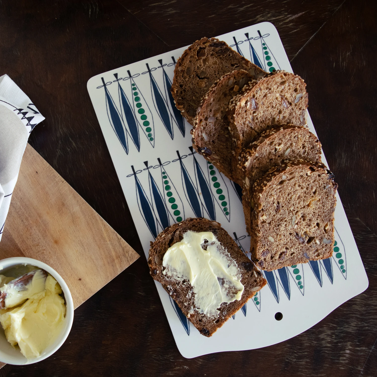 Picknick Snijplank Erwten 20x30 Cm 4 Picknick Snijplank Erwten 20x30 Cm - Afbeelding 2