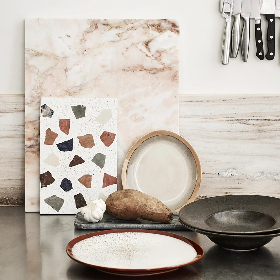 HKliving Marmeren Snijplank 50x40 Cm 6 HKliving Marmeren Snijplank 50x40 Cm - Afbeelding 4