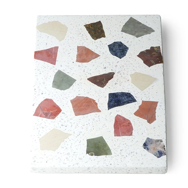 HKliving Terrazzo Snijplank 30x25 Cm 5 HKliving Terrazzo Snijplank 30x25 Cm - Afbeelding 3