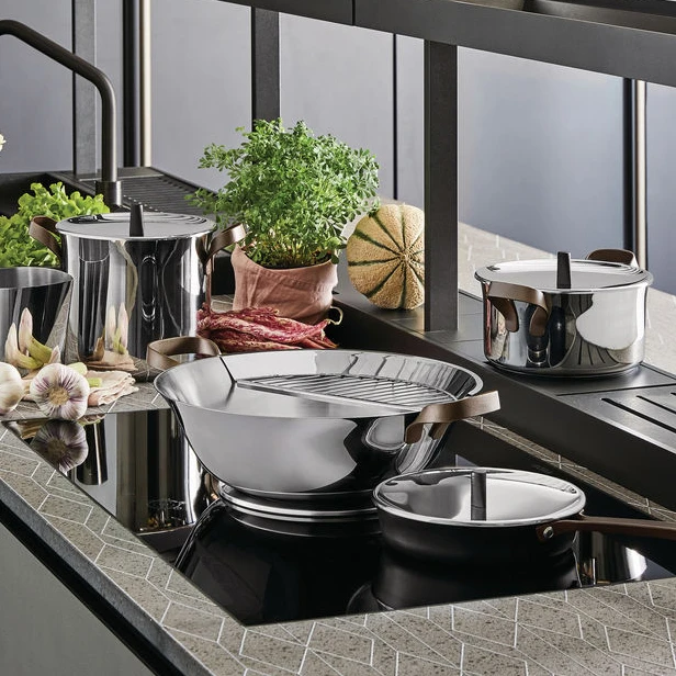 Alessi Edo Pannenset 4-delig 4 Alessi Edo Pannenset 4-delig - Afbeelding 2