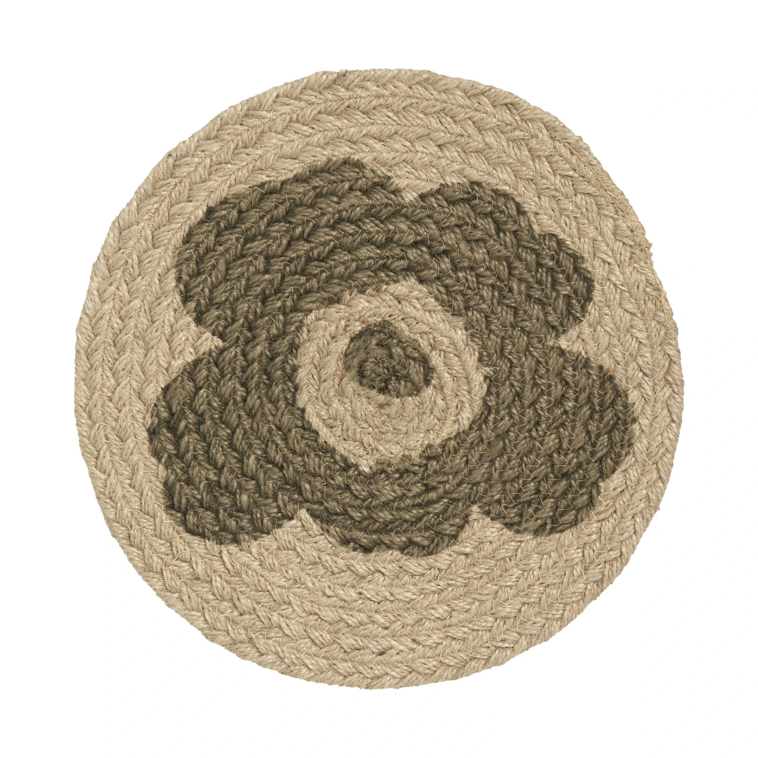Marimekko Unikko Pannenlap Jute Ø25 Cm 3 Marimekko Unikko Pannenlap Jute Ø25 Cm