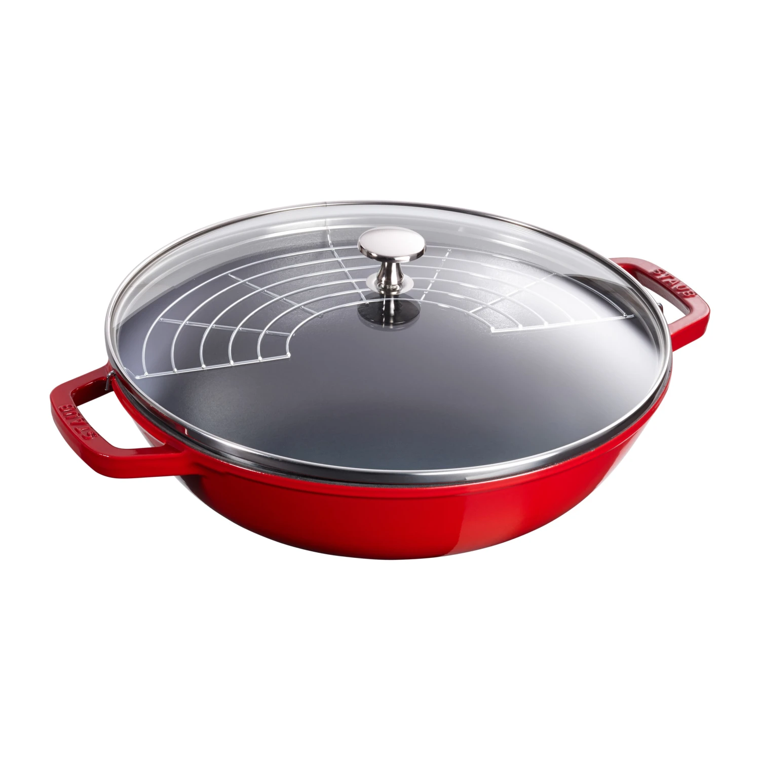 Staub Wok Met Glazen Deksel Ø30 Cm 4,4 L 3 Staub Wok Met Glazen Deksel Ø30 Cm 4,4 L