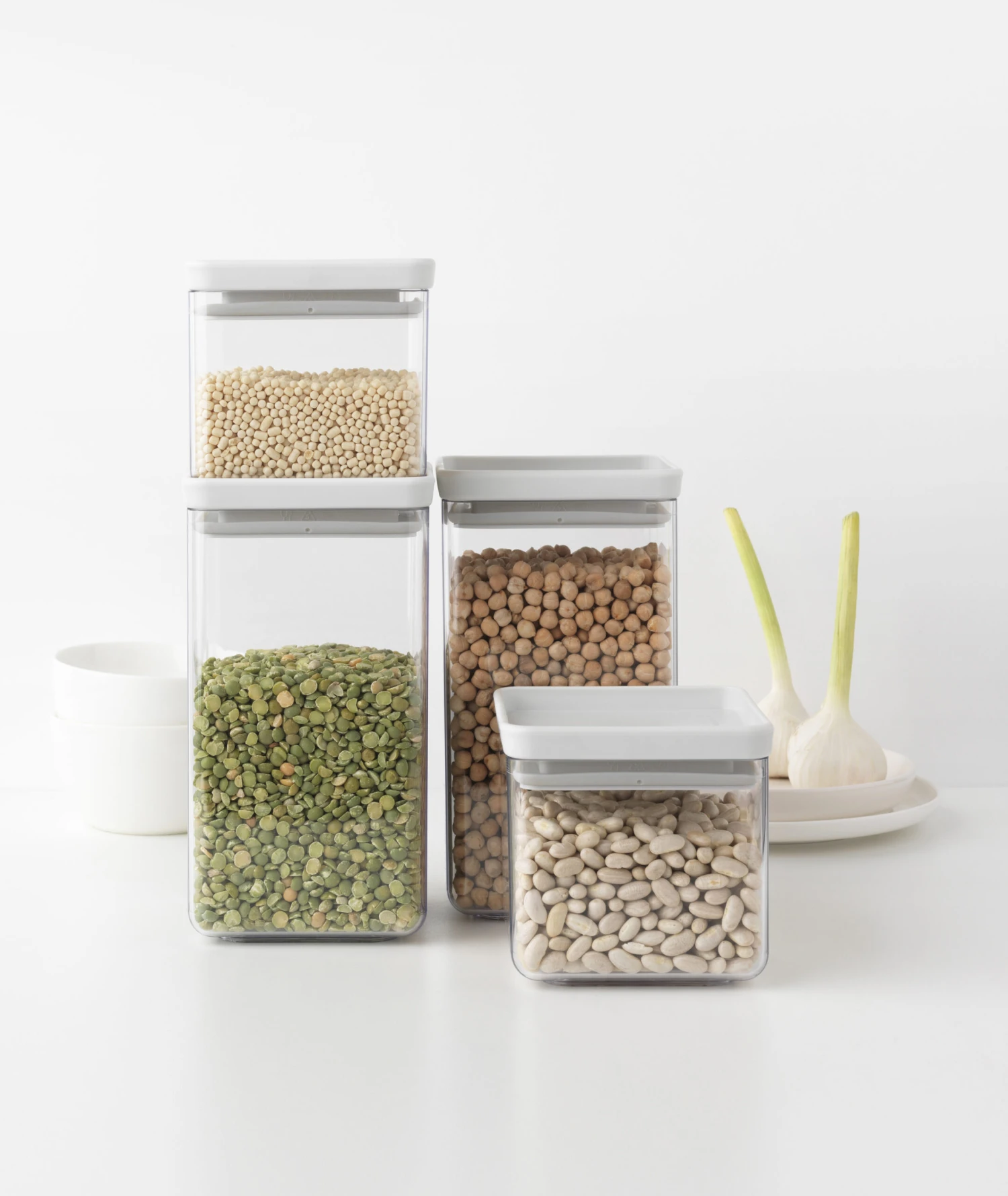 Brabantia TASTY+ Vierkante Opbergpot Set 5 Brabantia TASTY+ Vierkante Opbergpot Set - Afbeelding 3