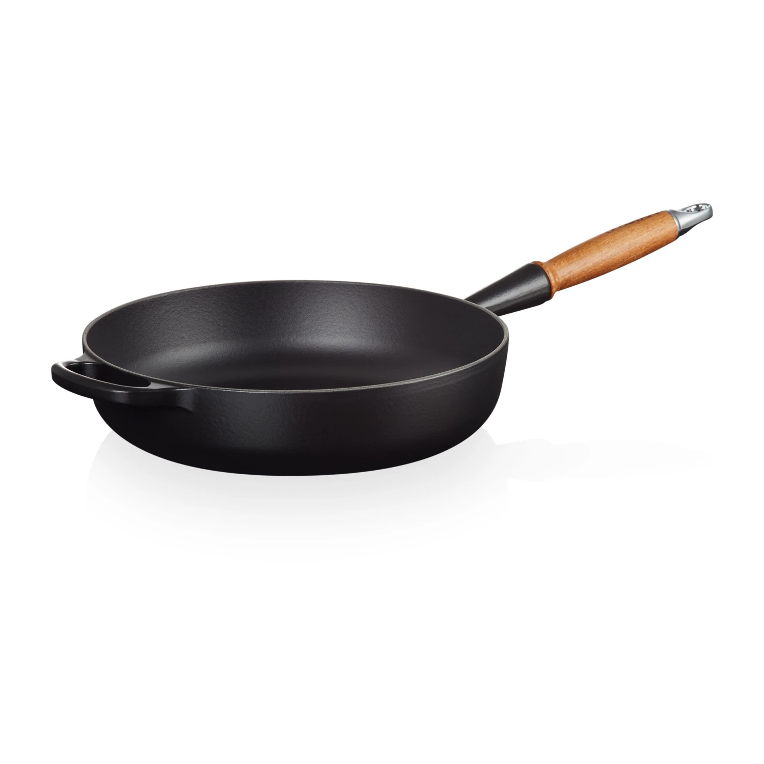 Le Creuset Signature Hapjespan Houten Handvat 28 Cm 4 Le Creuset Signature Hapjespan Houten Handvat 28 Cm - Afbeelding 2