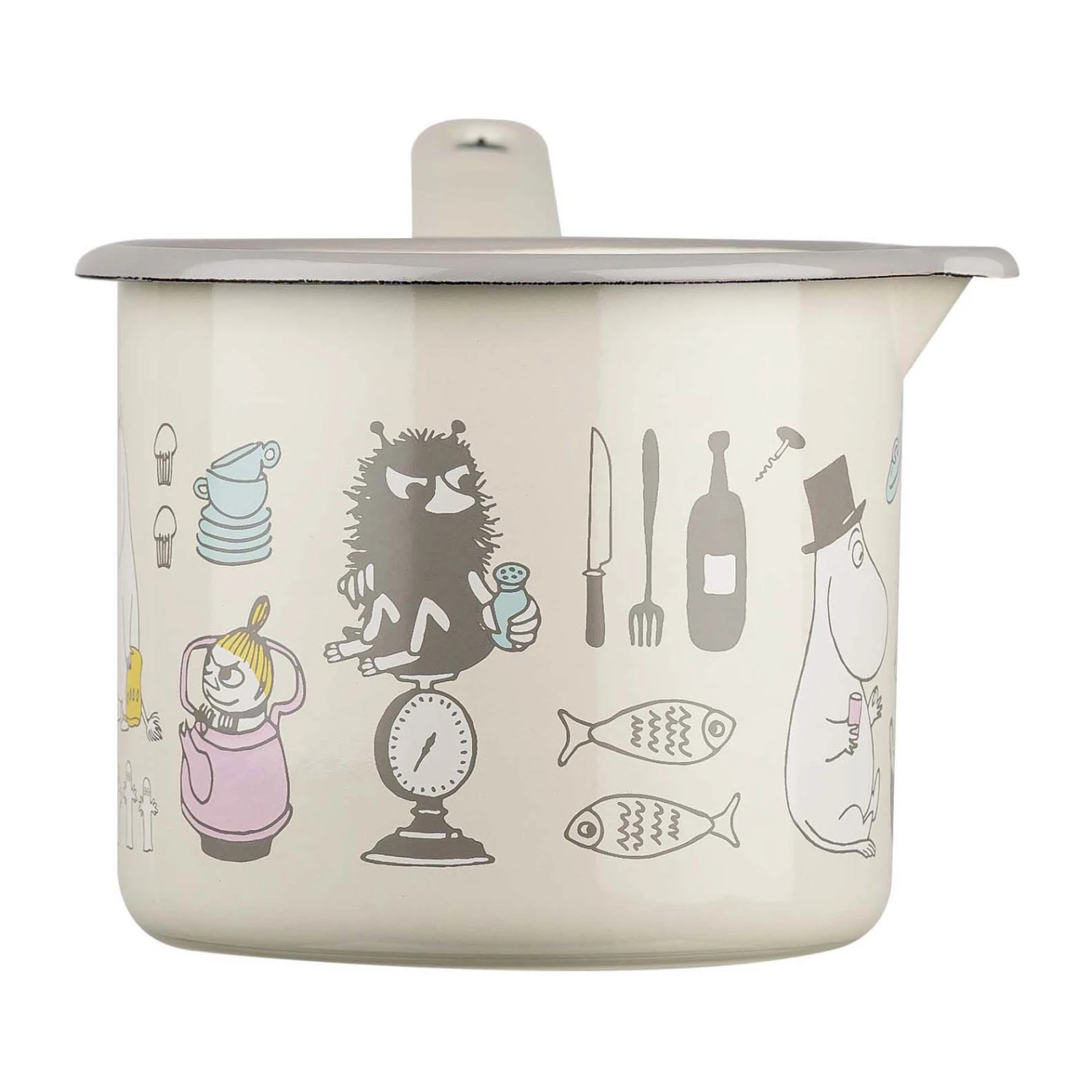 Muurla Moomin Bon Appétit Steelpan 1,3 Liter 4 Muurla Moomin Bon Appétit Steelpan 1,3 Liter - Afbeelding 2