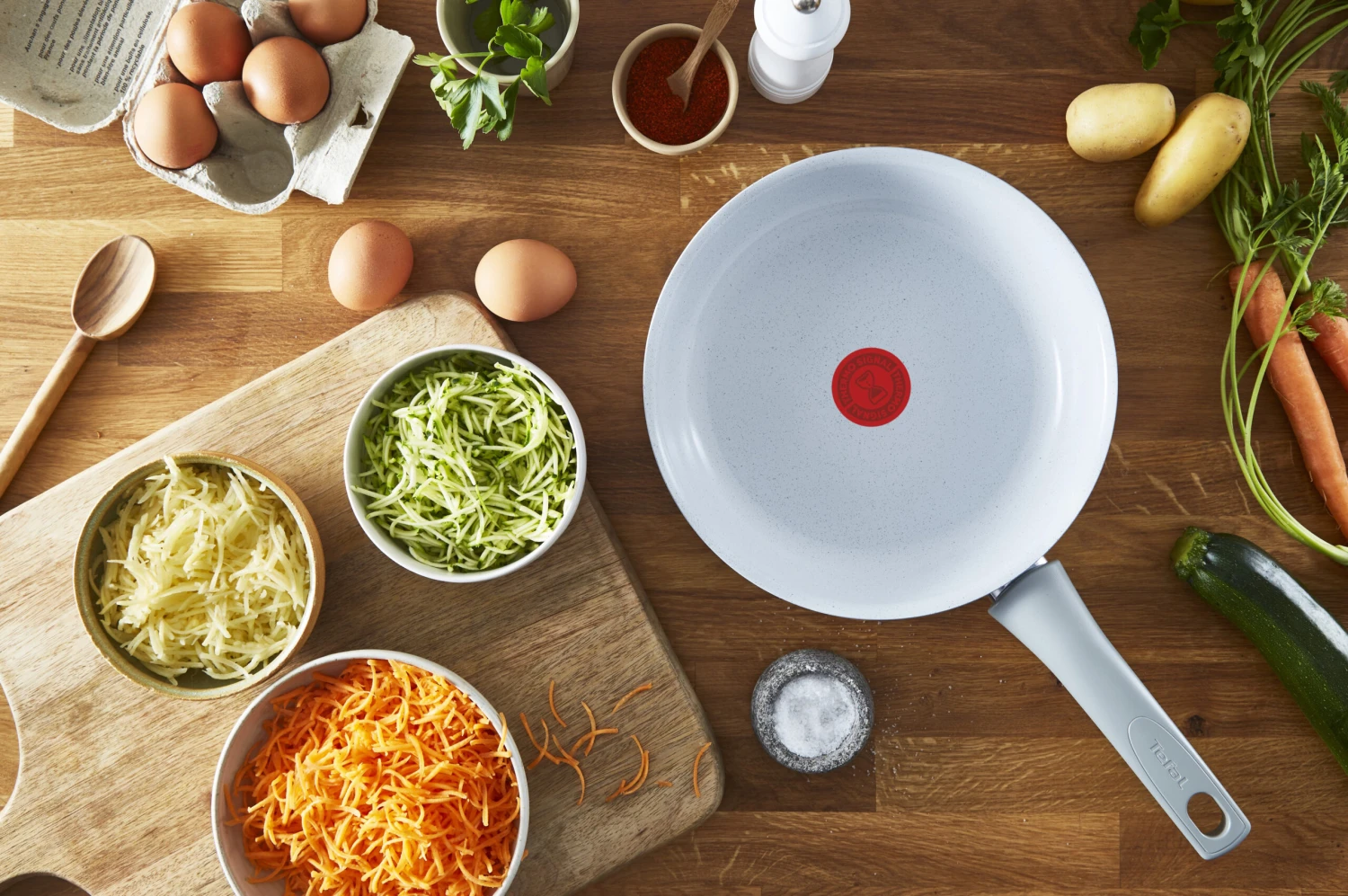 Tefal Natural Chef Koekenpannenset Grijs 6 Tefal Natural Chef Koekenpannenset Grijs - Afbeelding 4