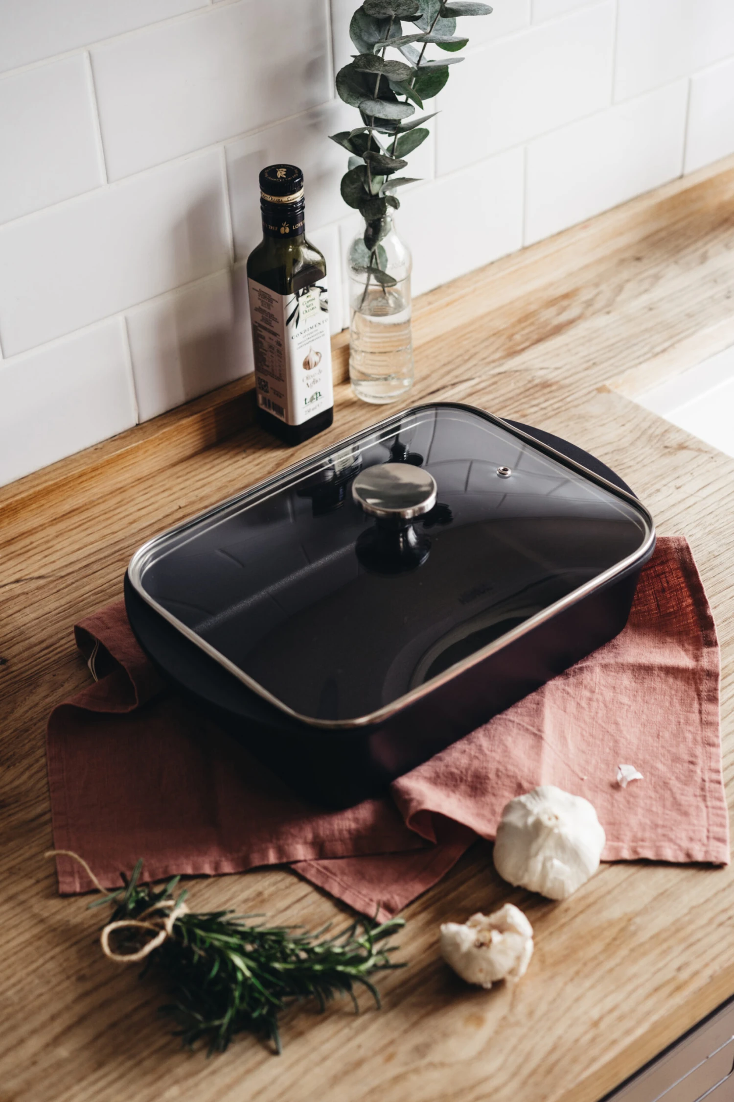 Heirol Ovenschaal Met Inductieplaat En Deksel 6 Heirol Ovenschaal Met Inductieplaat En Deksel - Afbeelding 4