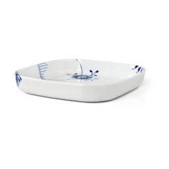Royal Copenhagen Blue Fluted Mega Ovenschaal Vierkant