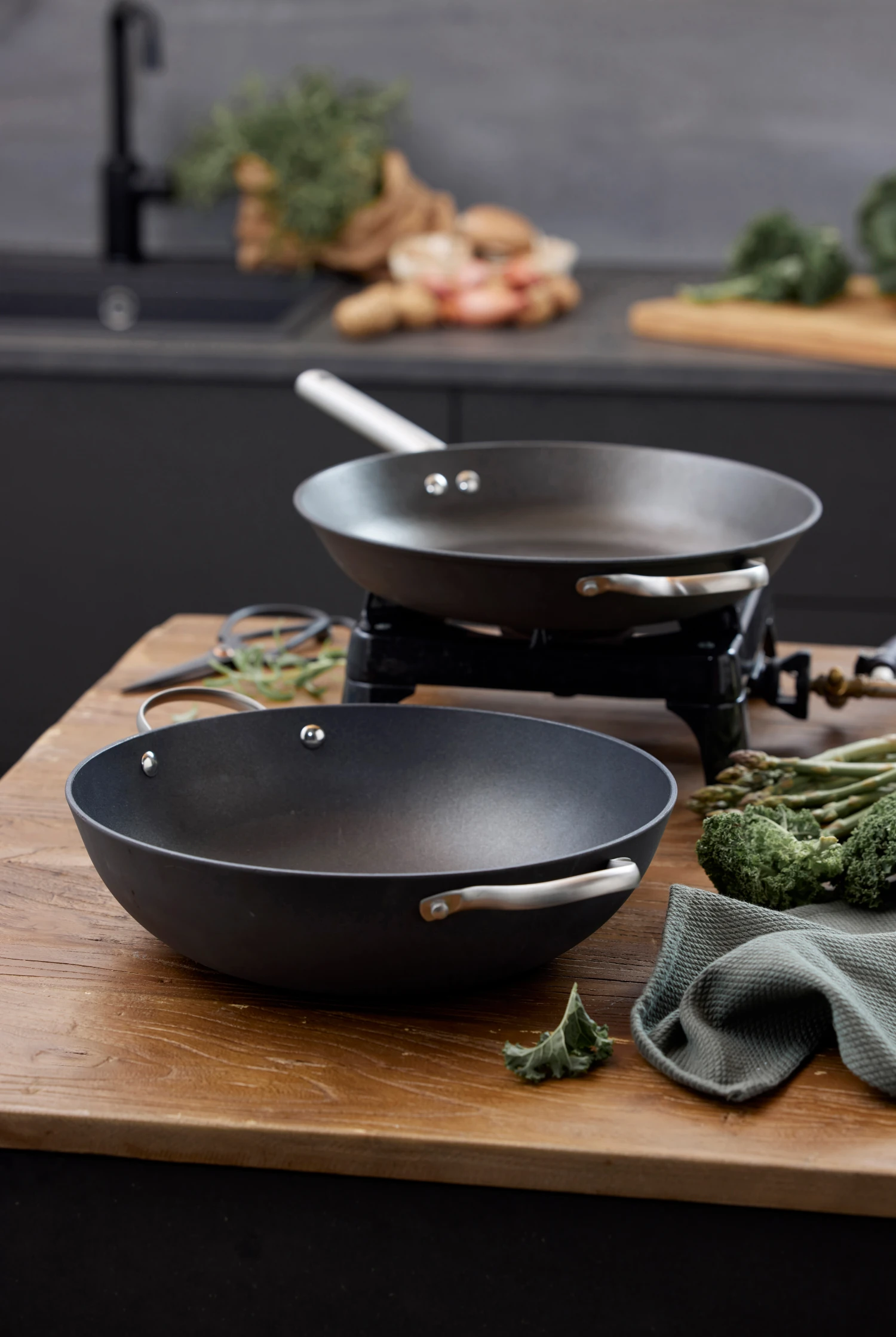 Pillivuyt Garonne Wokpan Lichtgewicht Gietijzer 4 Pillivuyt Garonne Wokpan Lichtgewicht Gietijzer - Afbeelding 2