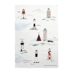 Zweedse Vuurtorens Keukenhanddoek 47x70 Cm