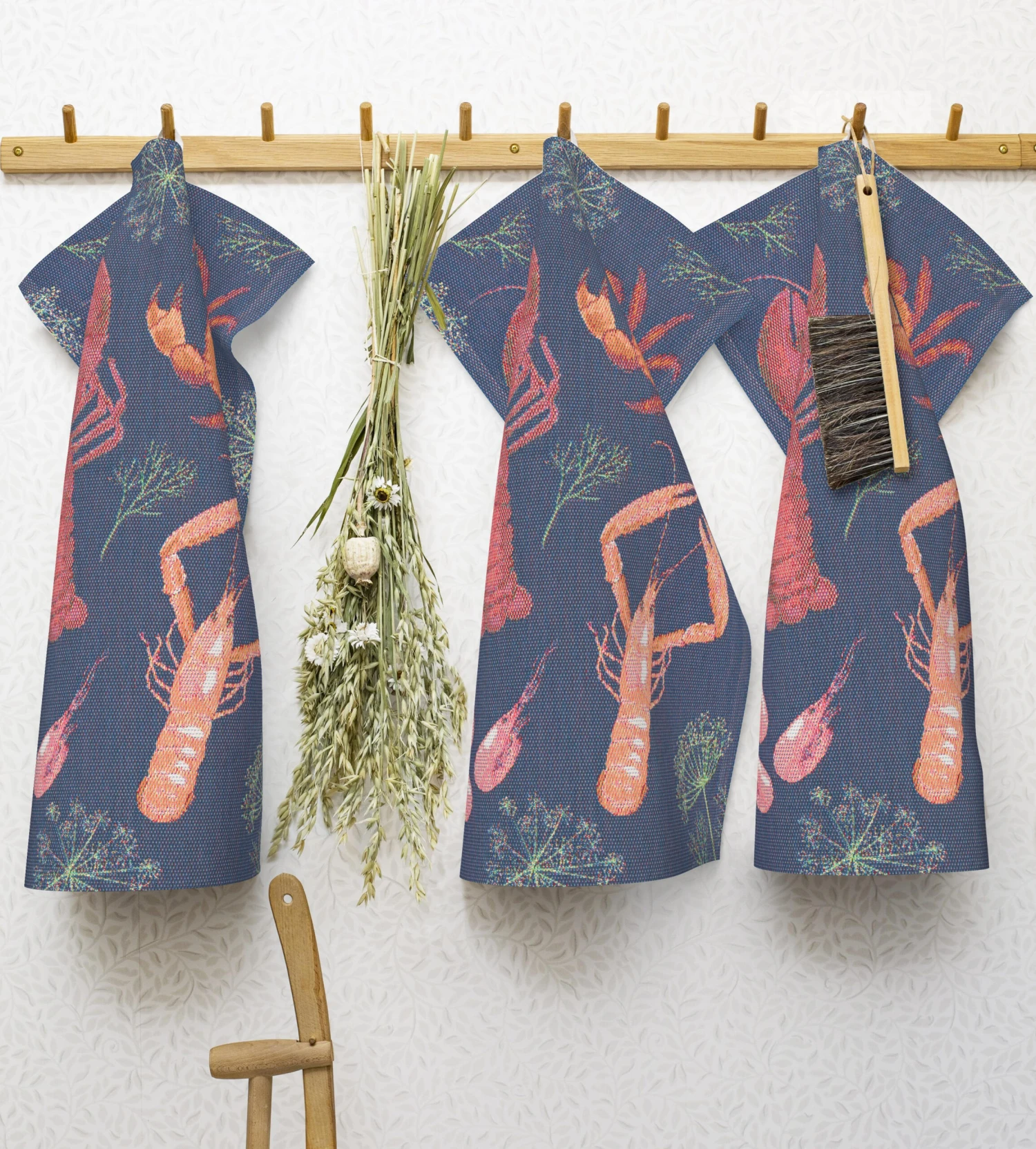 Skaldjursfest Keukenhanddoek 4 Skaldjursfest Keukenhanddoek - Afbeelding 2